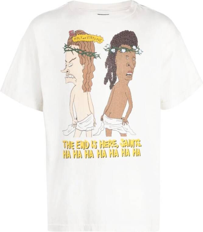 SAINT MXXXXXX T-shirt met print Wit