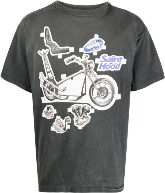 SAINT MXXXXXX T-shirt met print Grijs