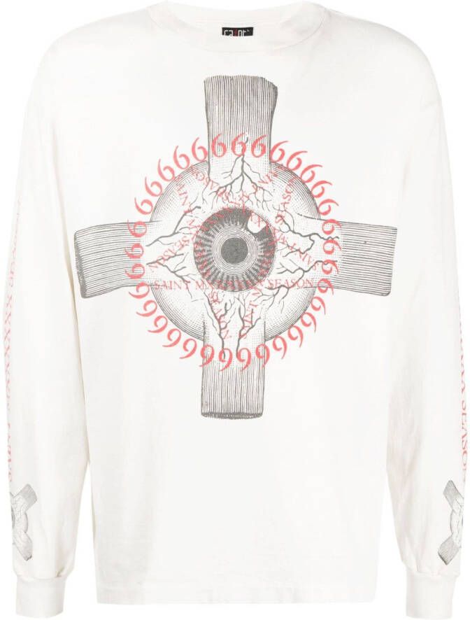 SAINT MXXXXXX T-shirt met print Beige
