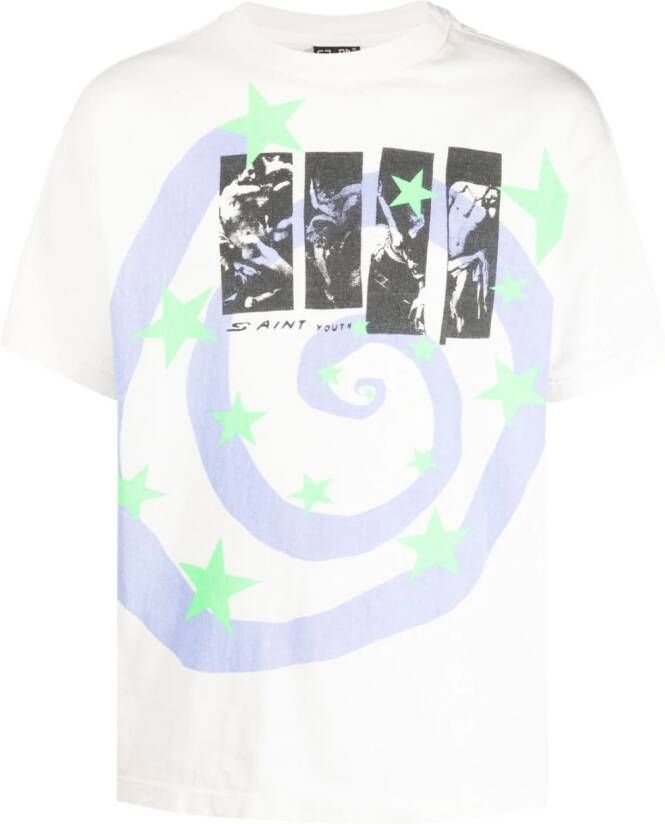 SAINT MXXXXXX T-shirt met print Wit