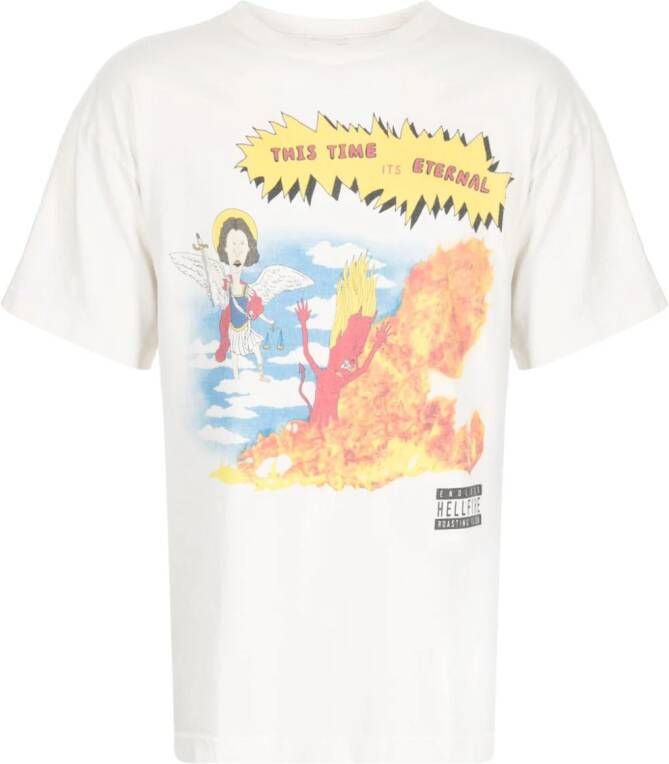 SAINT MXXXXXX T-shirt met print Wit