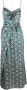 Saloni Midi-jurk met bloemenprint Blauw - Thumbnail 1