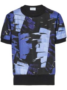 Salvatore Ferragamo Vest met abstracte print Zwart