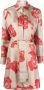 Ferragamo Blousejurk met bloemenprint Beige - Thumbnail 1