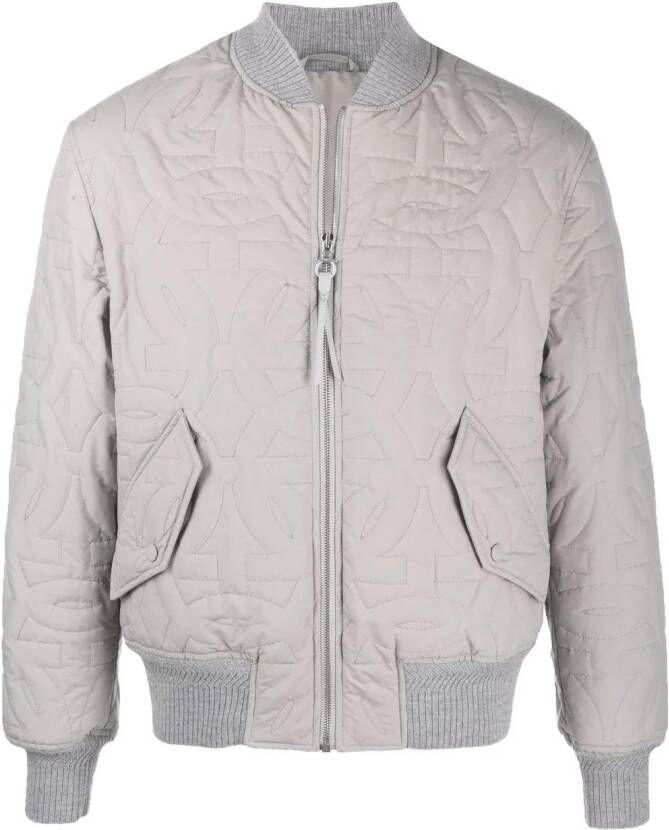 Ferragamo Bomberjack met Gancini logo Grijs