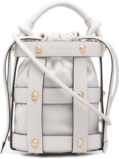 Ferragamo Bucket-tas met studs Wit