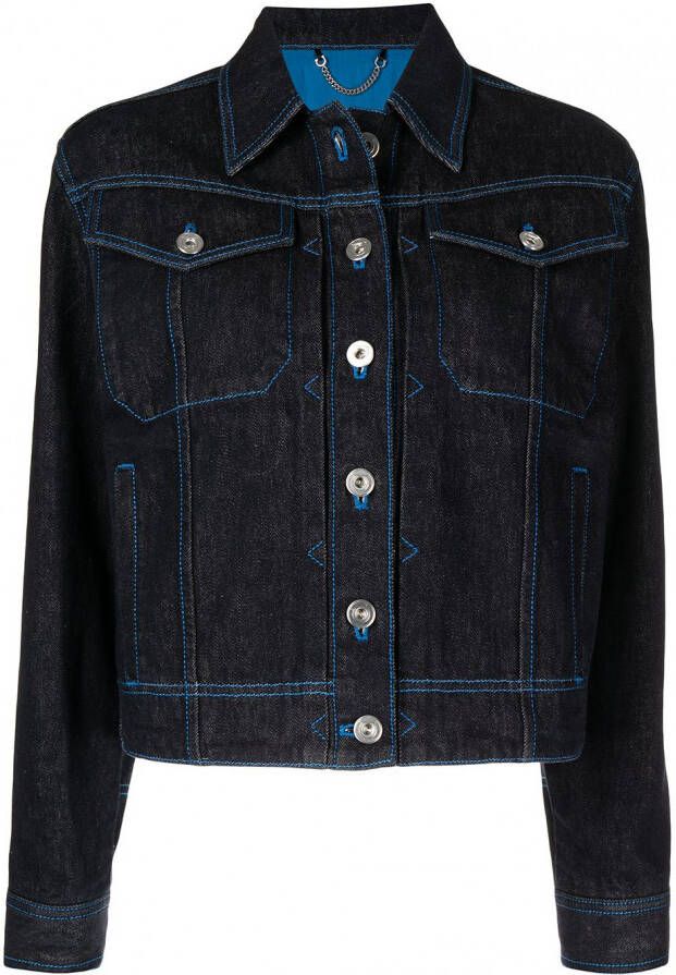 Ferragamo Denim jack Blauw