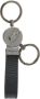 Ferragamo embossed logo keyring Zwart - Thumbnail 1