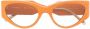 Ferragamo Zonnebril met cat-eye montuur Oranje - Thumbnail 1