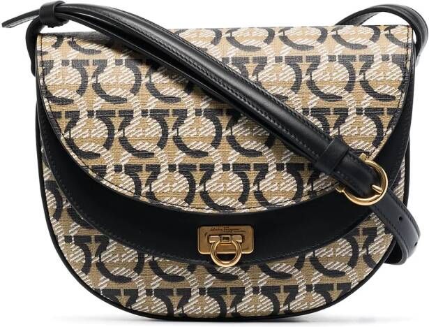 Ferragamo Gancini crossbodytas Beige