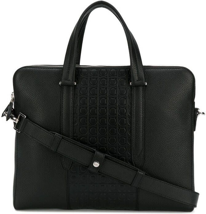 Ferragamo Giancini briefcase Zwart