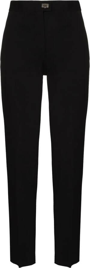 Ferragamo High waist pantalon Zwart