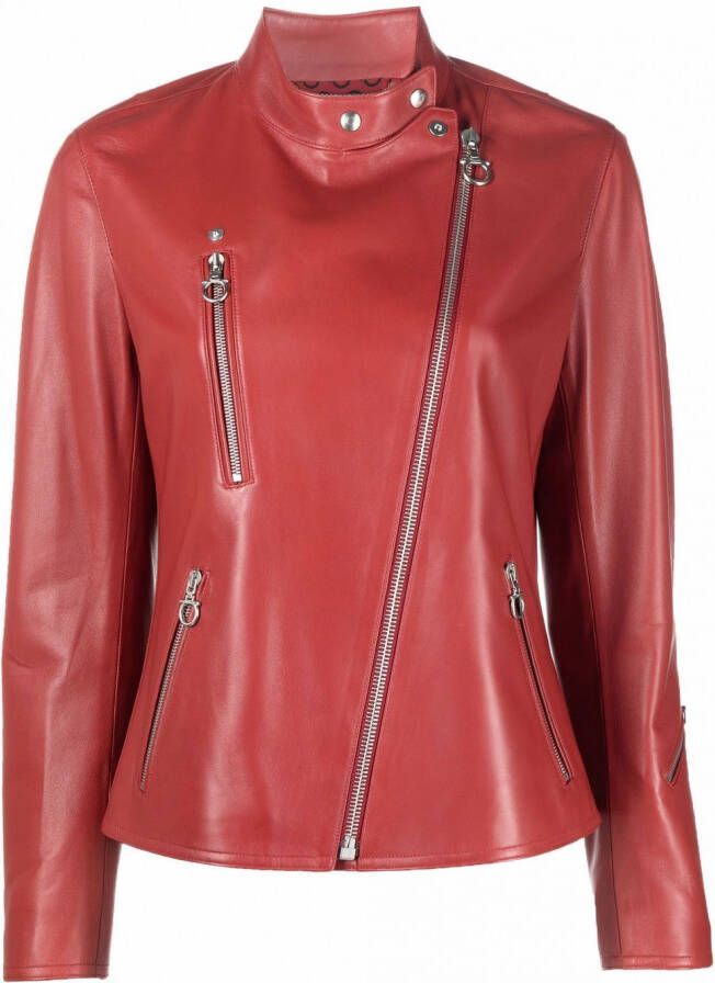 Ferragamo Jack met hoge hals Rood