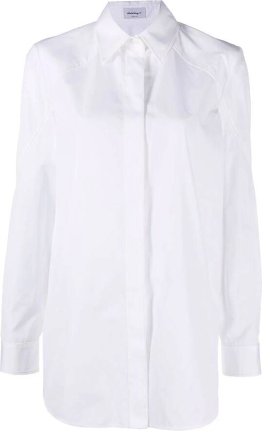 Ferragamo Katoenen blouse Wit