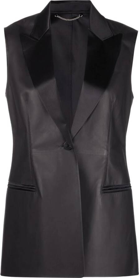 Ferragamo Leren blazer Bruin