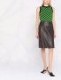 Ferragamo Leren midi-rok Bruin - Thumbnail 1