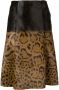 Ferragamo Midi-rok met dierenprint Bruin - Thumbnail 1