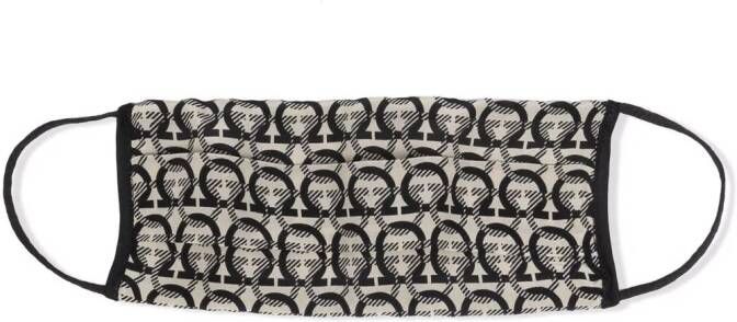 Ferragamo Mondkapje met print Beige