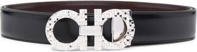 Ferragamo Omkeerbare riem Zwart