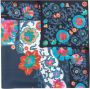 Ferragamo Sjaal met bloemenprint Blauw - Thumbnail 1