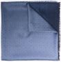 Ferragamo Sjaal met logo jacquard Blauw - Thumbnail 1
