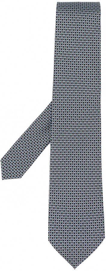 Ferragamo Sjaal met monogram Blauw