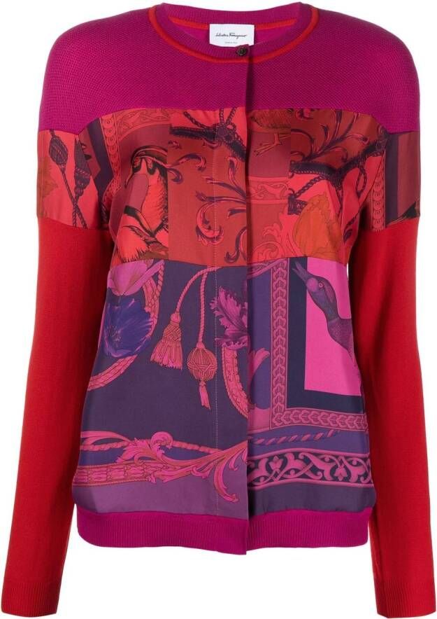 Ferragamo Vest met vlakken Roze