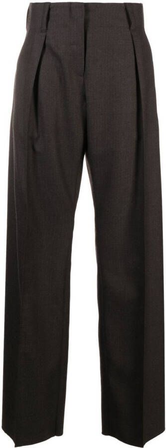 Ferragamo Broek met wijde pijpen Bruin