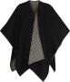 Ferragamo Wollen cape Zwart - Thumbnail 1