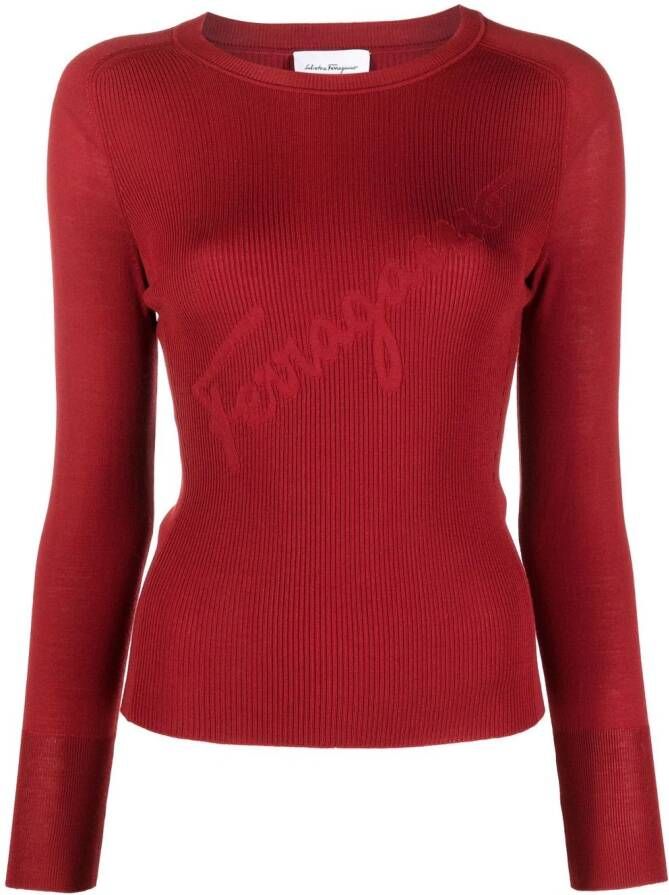 Ferragamo Wollen trui Rood