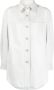 Salvatore Santoro Leren shirtjack Beige - Thumbnail 1