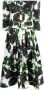 Samantha Sung Plooi-jurk met bloemenprint Wit - Thumbnail 1