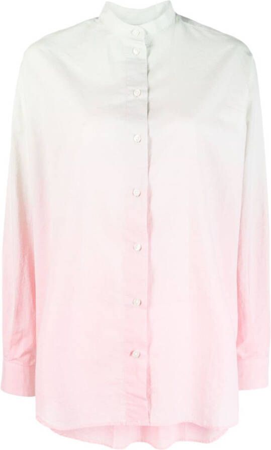 SAMSOE Blouse met kleurverloop Groen