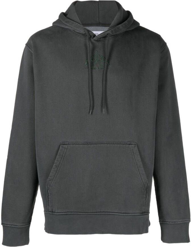 Samsøe Relaxed-fit biologisch katoenen hoodie Grijs Heren