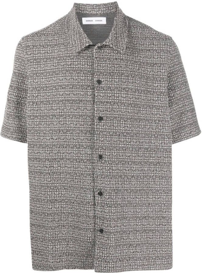 SAMSOE Overhemd met korte mouwen Beige
