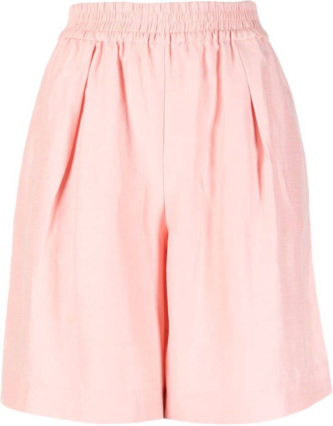 SAMSOE Shorts met elastische taille Roze