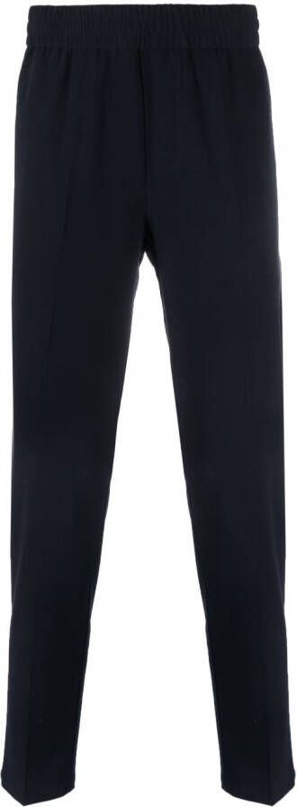 SAMSOE Broek met toelopende pijpen Blauw
