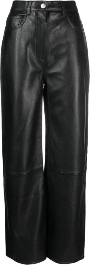 SAMSOE Straight broek Zwart