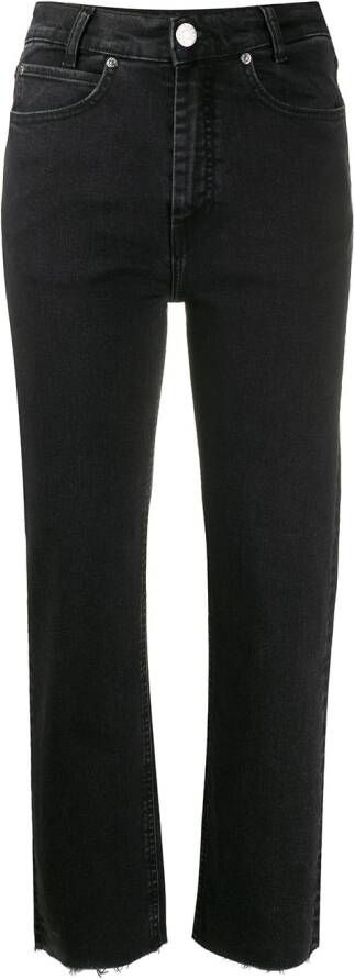 SANDRO Cropped jeans Zwart