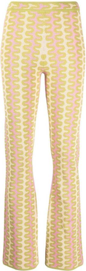 SANDRO Flared broek Groen