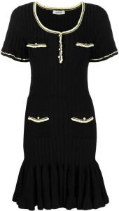 SANDRO Geplooide jurk Zwart