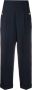 SANDRO High waist broek Blauw - Thumbnail 1