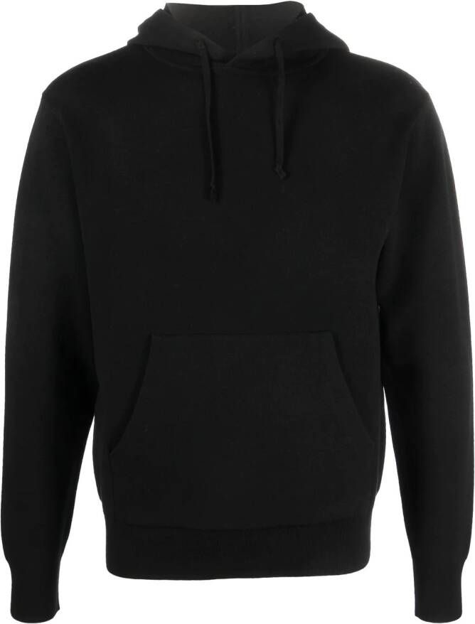 SANDRO Jersey hoodie Zwart