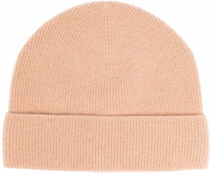 SANDRO Kasjmier muts heren kasjmier Eén Beige
