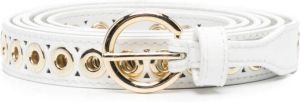 SANDRO Leren riem Wit