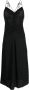 SANDRO Midi-jurk verfraaid met stras Zwart - Thumbnail 1