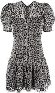 SANDRO Mini-jurk met borduurwerk Zwart