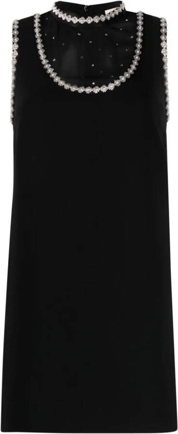 SANDRO Mini-jurk verfraaid met stras Zwart