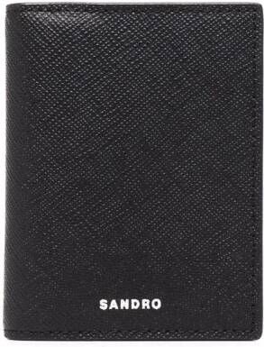 SANDRO Portemonnee met textuur Zwart