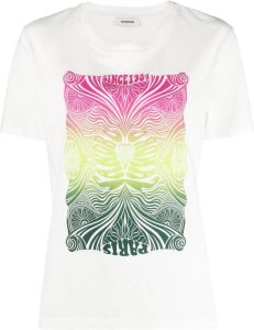 SANDRO T-shirt met grafische print Wit